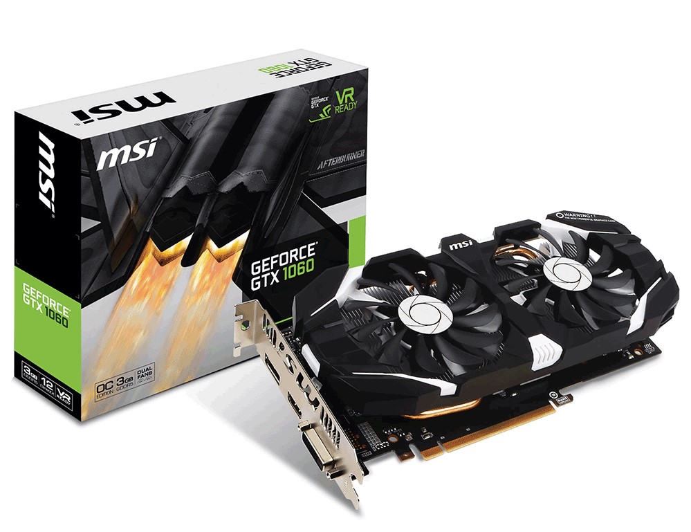 Card màn hình MSI GeForce GTX 1060 3GB GDDR5 OCV2 còn bh 1/2021