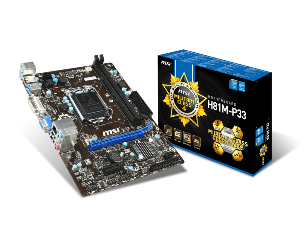 Mainboard MSI H81M-P33 Socket 1150 ( H81M-P33)